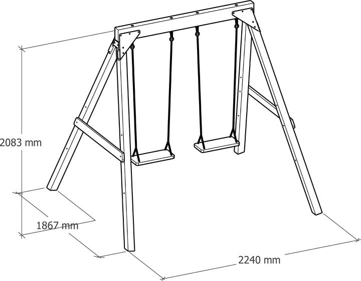 Actual product image Axi Yuna double swing