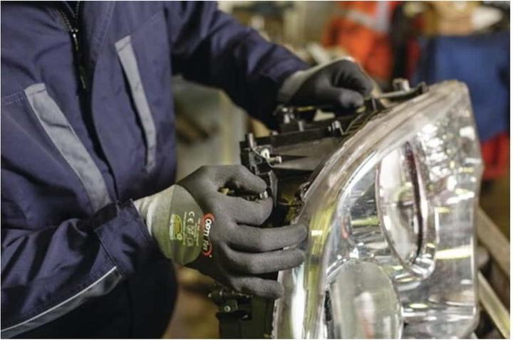 Actual product image Opti Flex OPTIMATE glove size 9 grey/black EN 420/EN 388 PPE category II (9)