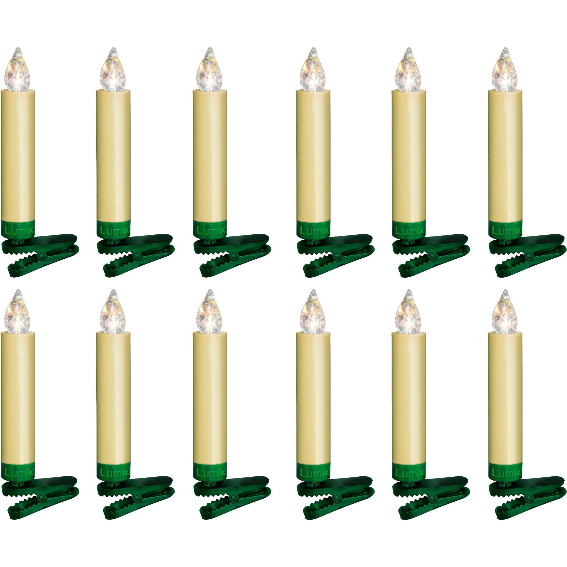 Krinner, LED Kerzen, LED Christbaumkerze Superlight Starter-Set (12 x)