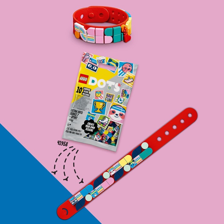 Produktbild LEGO Regenbogen Armband mit Anhängern (41953, LEGO Dots)