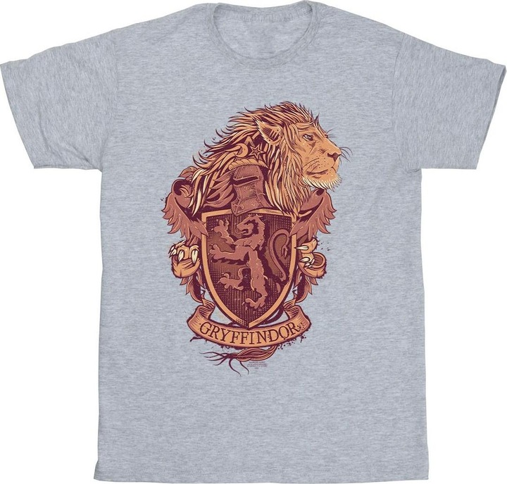 Actual product image Mens Gryffindor Sketch Crest T-Shirt (L)