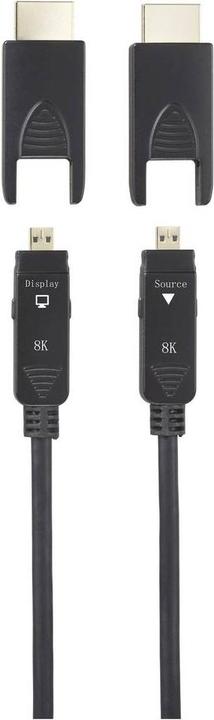 Produktbild SpeaKa Professional Glasfaser / HDMI Anschlusskabel HDMI-A Stecker, HDMI-Micro-D (20 m)