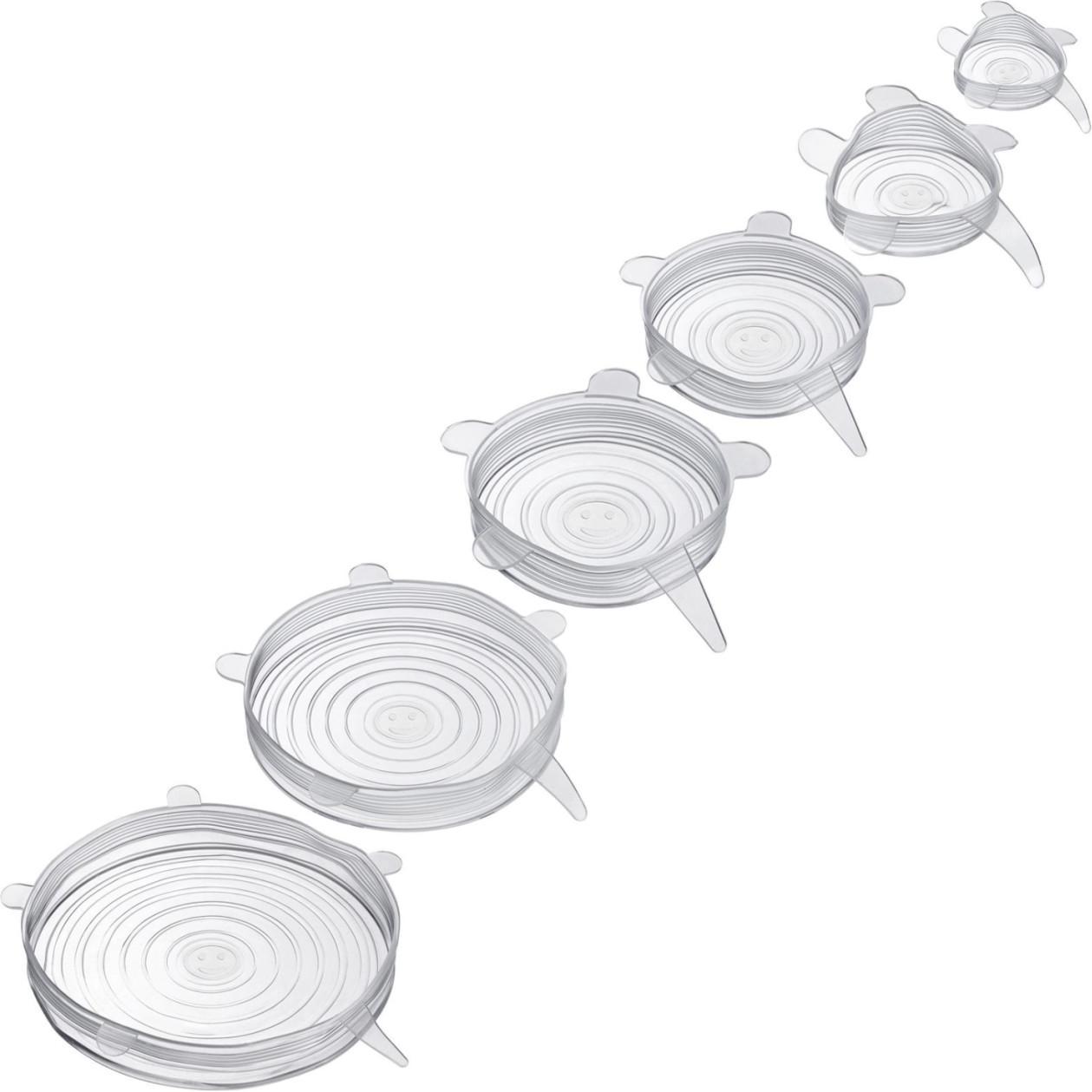 Westmark Frischhaltedeckel 6er Set, Vorratsbehälter, Transparent