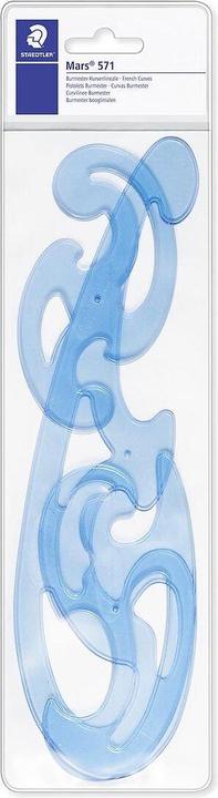 Image du produit Staedtler Mars 571 Jeu de règles courbes Burmester Etui, 3 formes (37.30 cm)