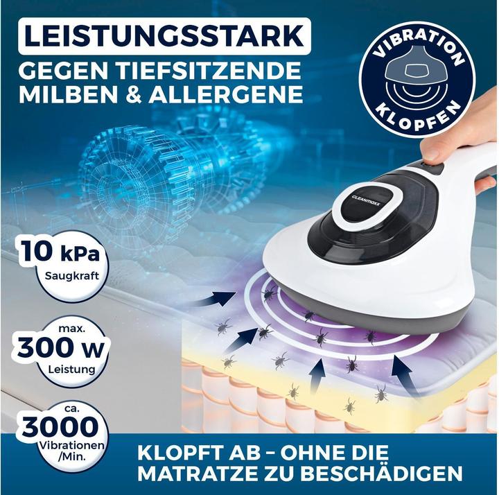 Produktbild CleanMaxx Matratzenreiniger Vibration, Staubsauger Typ