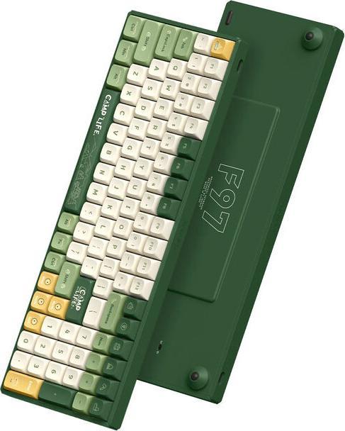 Actual product image Iqunix F97 Camping Wireless Gaming Keyboard, RGB - MX-Brown-Switches (US) (US, Cable, Wireless)