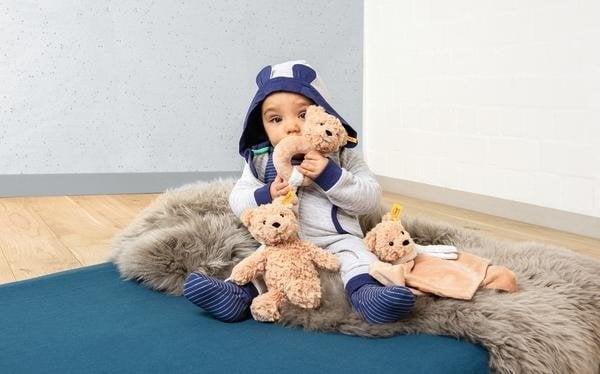 Produktbild Steiff Soft Cuddly Friends Jimmy Teddybär Schmusetuch, beige