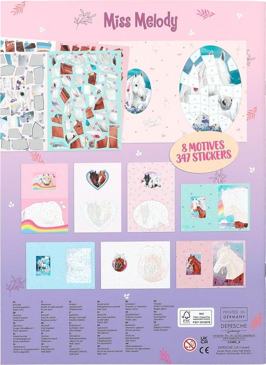 Produktbild Depesche Stickerbuch Number