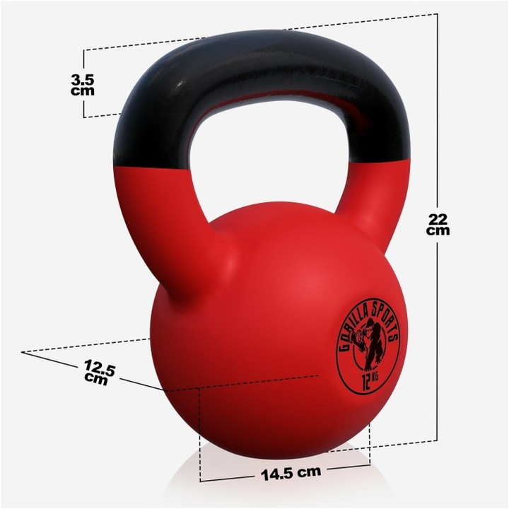 Actual product image Gorilla Sports Kettlebell (1 x 12 kg)