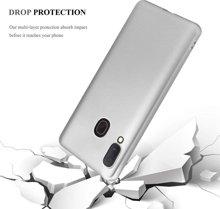 Actual product image Cadorabo Bumper TPU Matt Metallic (Samsung Galaxy A20e, Samsung Galaxy A10e)