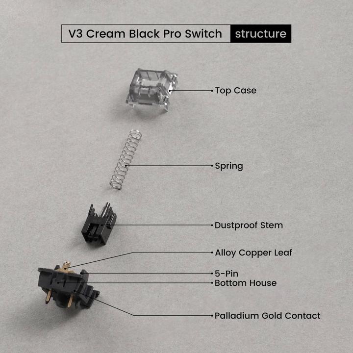 Image du produit Akko Commutateurs V3 Pro Jelly Black