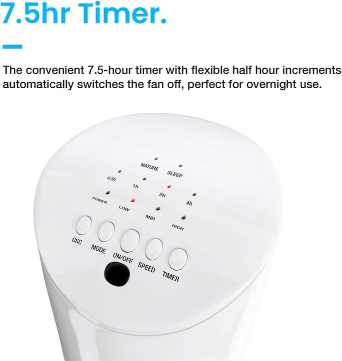Image du produit Breeze Ventilateur de tour Blanc (54 dB)