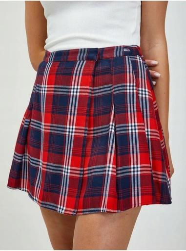 Image du produit Tommy Hilfiger Tjw Mini-jupe plissée à carreaux pour femme (XS)