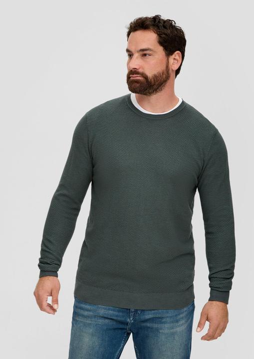 Produktbild s.Oliver Strickpullover Pullover aus Baumwolle (XXL)