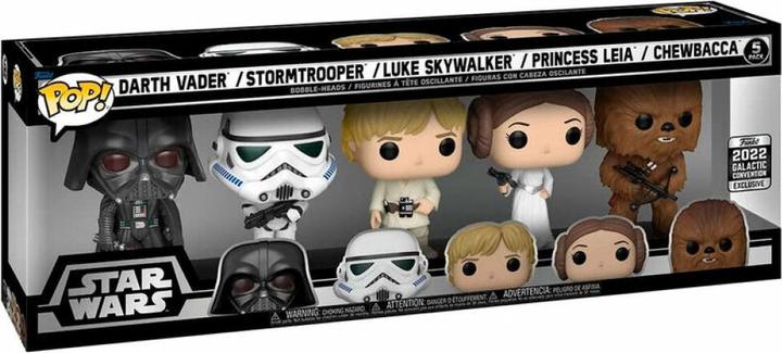 Actual product image Funko Pop Pop! Exclusive Star Wars figure set in a 5-pack