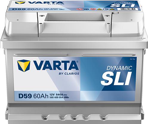 Actual product image Varta Blue Dynamic D59 (12 V, 60 Ah, 540 A)