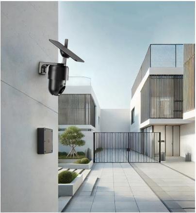 Actual product image Woox R4250 Smart 4G outdoor camera met zonnepaneel (1920 x 1080 Pixels)