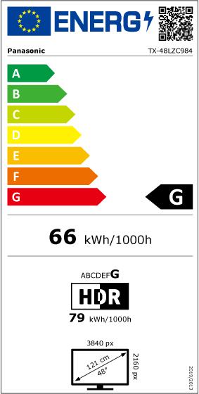 Energy Label Panasonic TX-48LZC984 (48", CH)