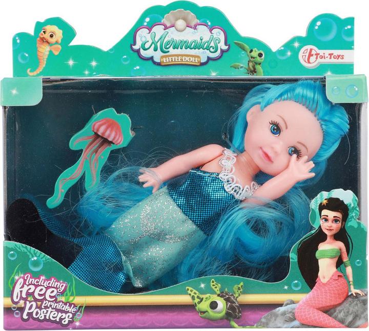 Image du produit Toi-Toys Poupée sirène Cheveux de rêve, 11cm