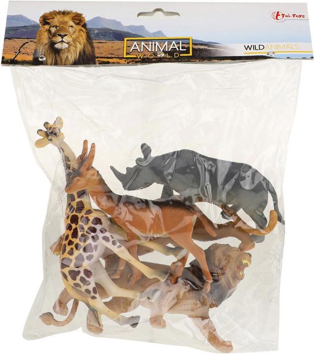 Actual product image Toi-Toys Animal World Wild Animals Deluxe, 5pcs.