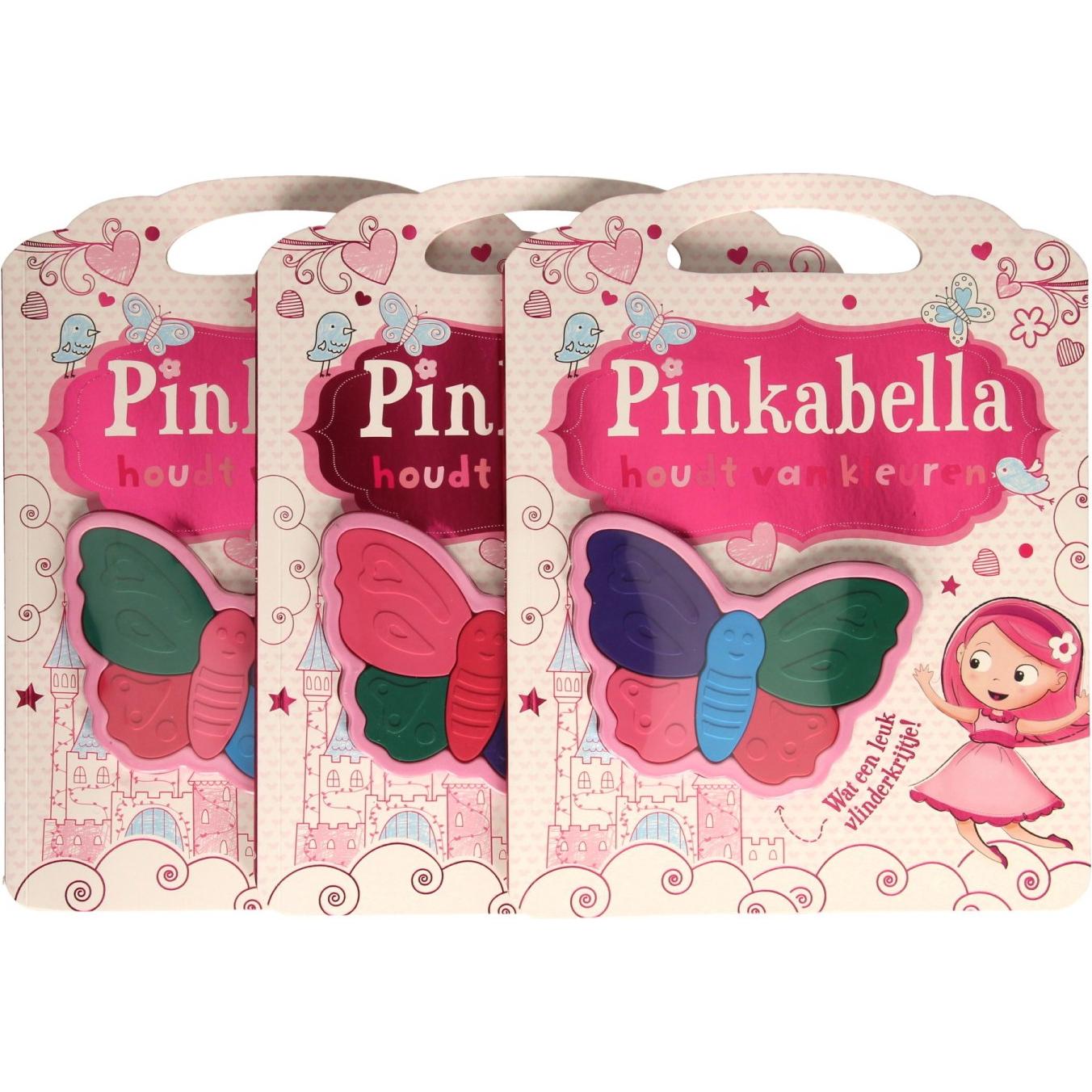 Thumbnail - Wins Holland Pinkabella liebt es, mit Buntstiften in Schmetterlingsform zu malen