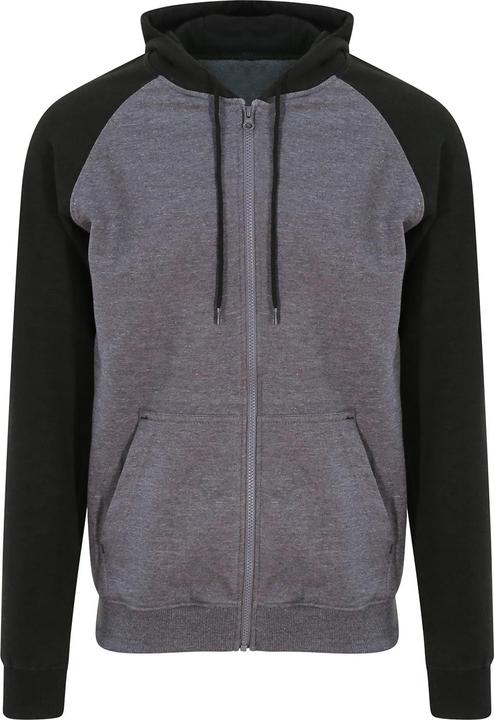 Produktbild Awdis Hoodie mit durchgehendem Reissverschluss Baseball (L)