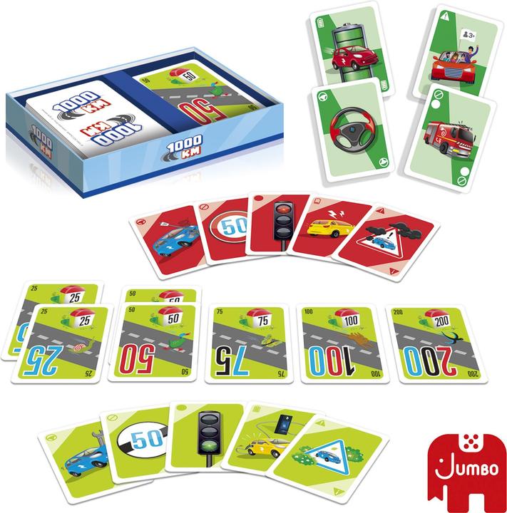 Produktbild Jumbo 1000 KM Kartenspiel (Deutsch, 2 - 6 Spieler)
