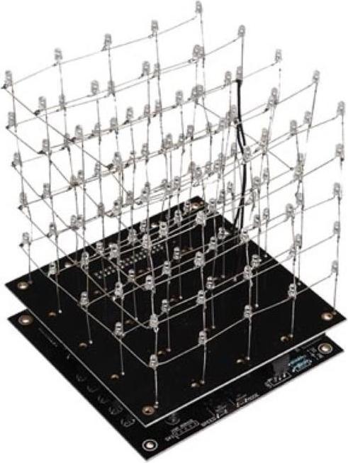 Actual product image Whadda WSL8018W LED Kit 3D LED Cube 5 x 5 x 5 (white LED) (Electronics kit)