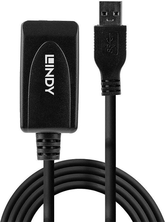 Actual product image Lindy USB 3.0 active extension cable (5 m, USB 3.0)