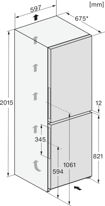 Actual product image Miele Fridge/freezer combination KFN 4397 CD 125 Edition (360 l)
