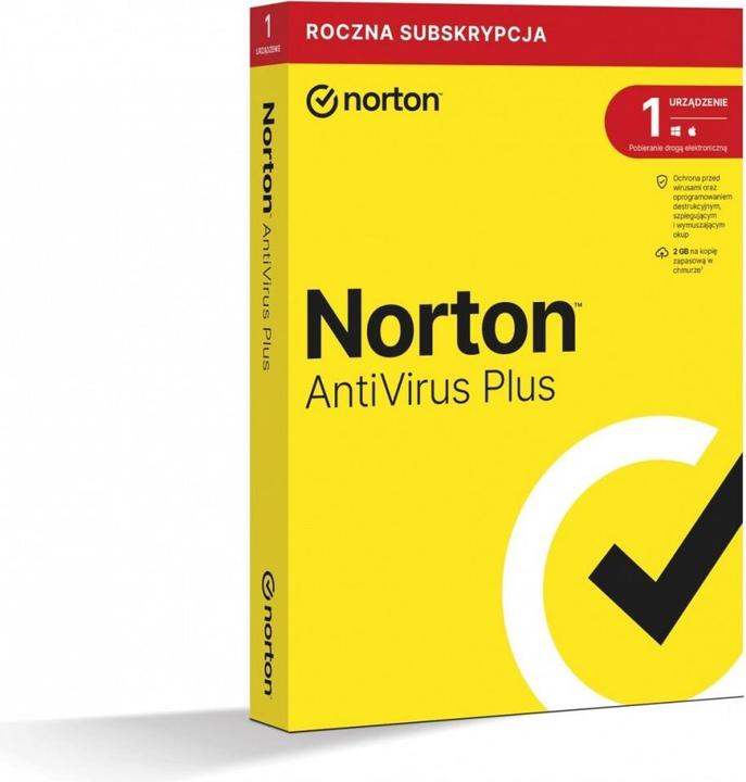 Immagine prodotto Norton AntiVirus Plus 2GB PL 1U1Dvc1Y 21408750 (1 Utente, 12 mesi)