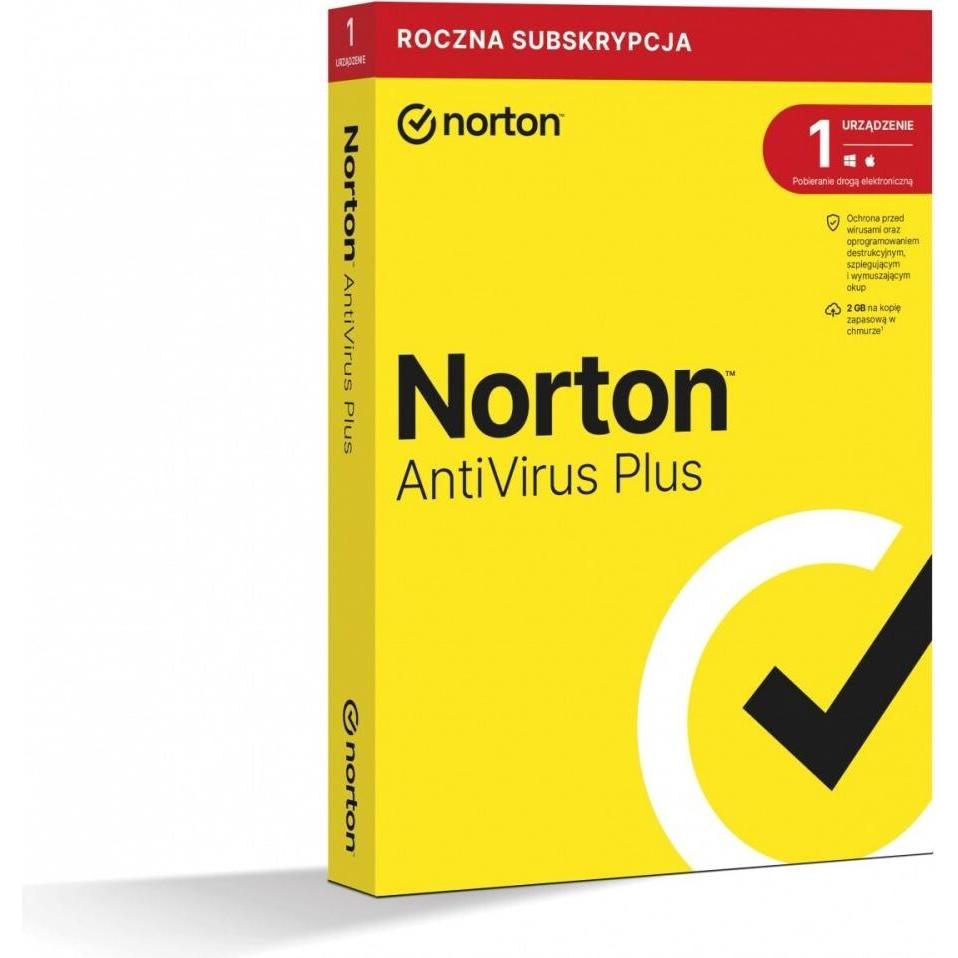 Norton AntiVirus Plus 2GB PL 1U1Dvc1Y 21408750 per