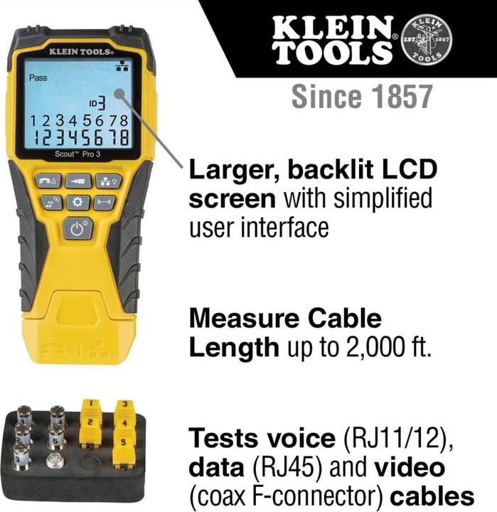 Produktbild Klein Tools Kabeltester "VDV Scout Pro 3"
