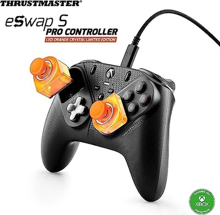 Produktbild Thrustmaster Controller ESWAP S Pro LED Arancione Cristallo Edizione Limitata (Windows, Xbox One S, Xbox Series X)