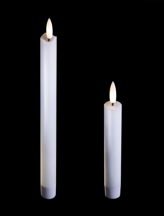 Produktbild Novaliv 4er-Set Stabkerzenhalter Durchmesser 14cm Dekoschale GOLD rund Metall mit LED-Echtwachskerze (14 x 14 x 14 cm)