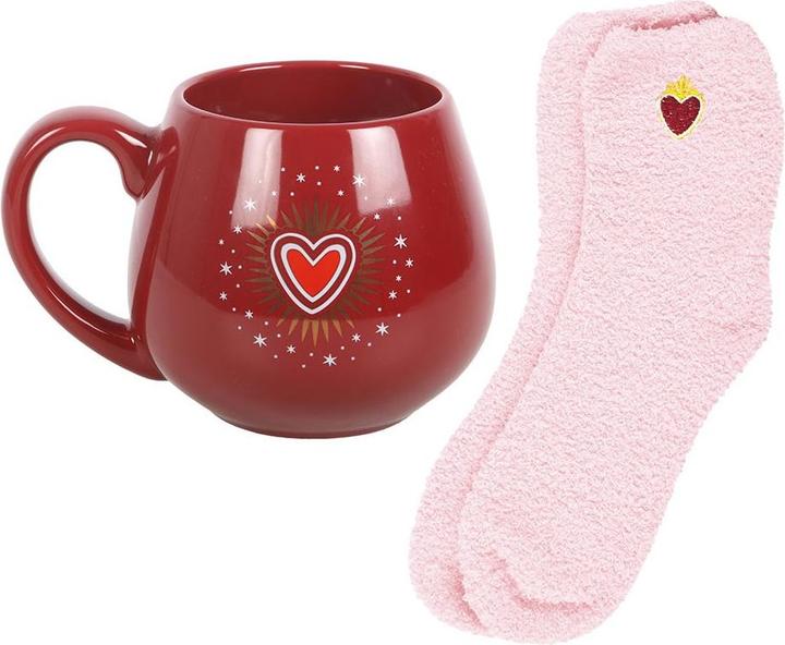Actual product image Something Different Sacred Heart Mug and Sock Set (500 ml, 1x)