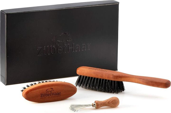 Immagine prodotto ZilberHaar 3-teiliges Bartbürsten-Pflegeset
