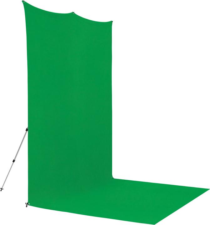Actual product image Westcott X Drop Pro Kreukbestendige Achtergrond Kit Chroma Key Green Screen Sweep (8' x 13') (244 cm, 396 cm)