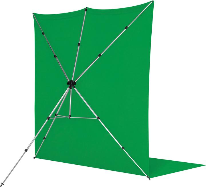 Actual product image Westcott X Drop Pro Kreukbestendige Achtergrond Kit Chroma Key Green Screen Sweep (8' x 13') (244 cm, 396 cm)
