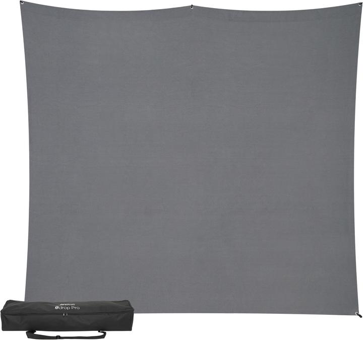 Image du produit Westcott X Drop Pro Kreukbestendige Achtergrond Kit Neutraal Grijs (8' x 8') (20.32 cm, 20.32 cm)