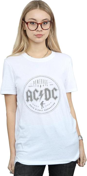 Produktbild AC/DC Rock N Roll Damnation Schwarz Baumwolle Boyfriend TShirt (XXL)