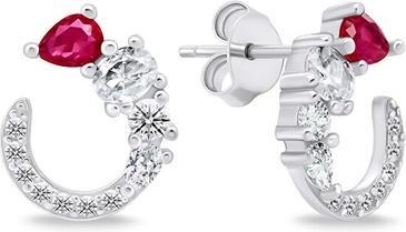 Produktbild Brilio Silver - Decent silver earrings with zircons EA718W