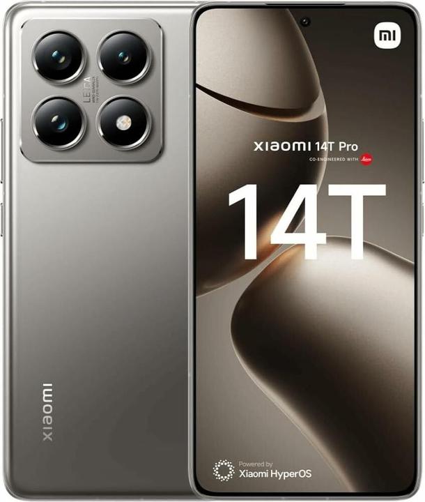 Image du produit Xiaomi 14T Pro 12+256 Gris Titane, LDU (256 Go, Gris Titan, 6.67", Double SIM, 5G)