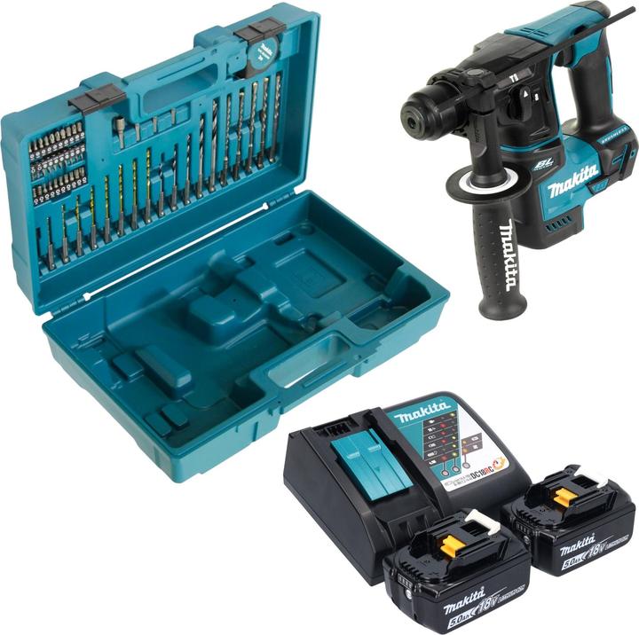 Immagine prodotto Makita DHR 171 RTX3 Trapano a percussione a batteria 18 V 1,2 J SDS-Plus Brushless + 2x batteria