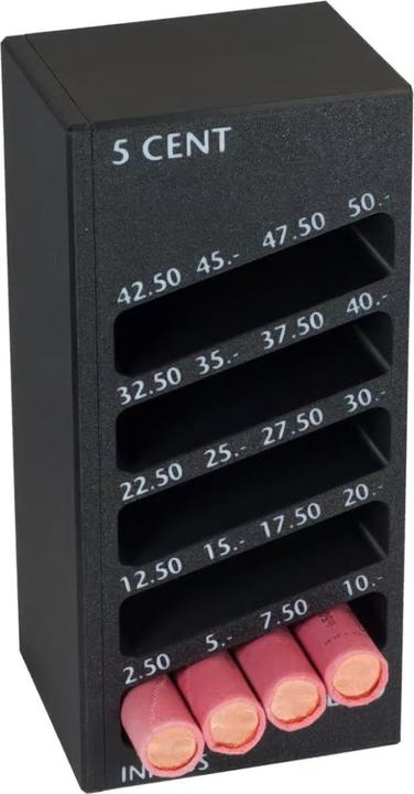 Produktbild Inkiess Geldrollenzähler Gero 5 Euro-Cent schwarz (Geldscheinzähler)