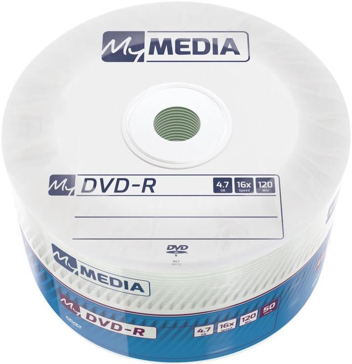 Produktbild MyMedia 1x50 DVD-R 4,7GB 16x Speed matt silver Wrap (50x)