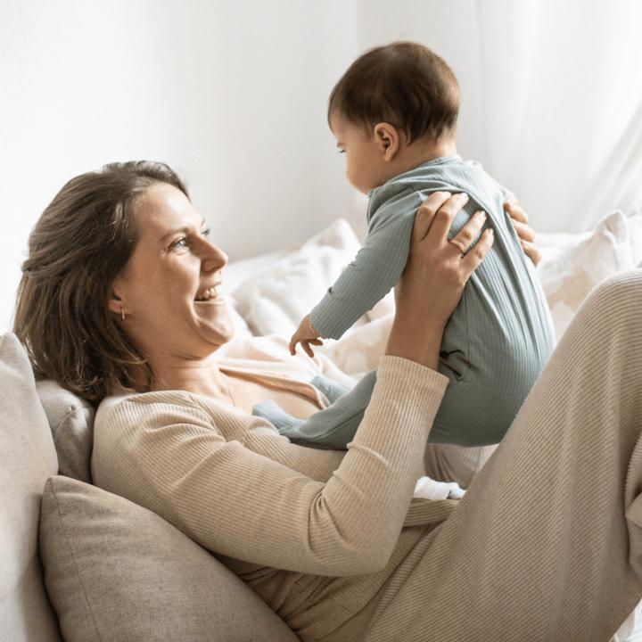 Produktbild Emma & noah Schlafanzug mit Füssen Essential Mint (62)