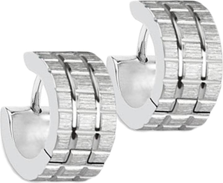 Immagine prodotto Star Piercing Orecchino con scanalature in argento (senza ottone, Acciaio chirurgico 316L)