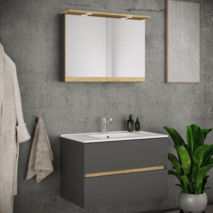Produktbild VCM Badmöbel-Set mit Waschbecken Cosila-I 81