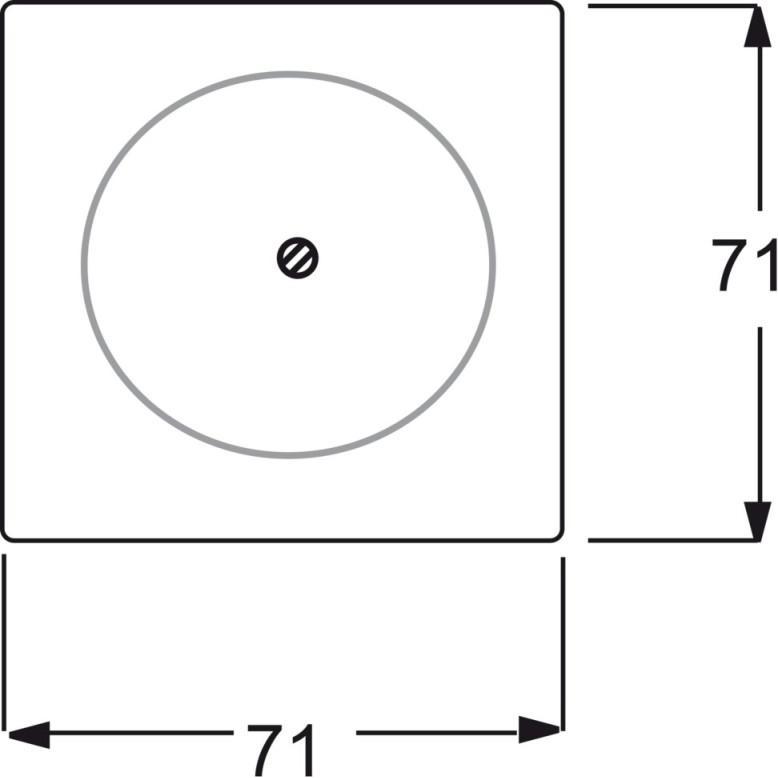 Thumbnail - Busch-Jaeger, Zubehör Schalterprogramm, Blindzentralscheibe mit Tragring 2CKA001753A0166
